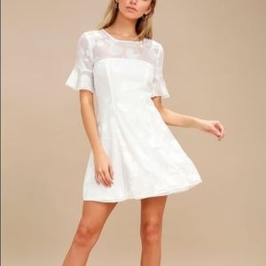 Lulus Luminous Love White Shell Dress